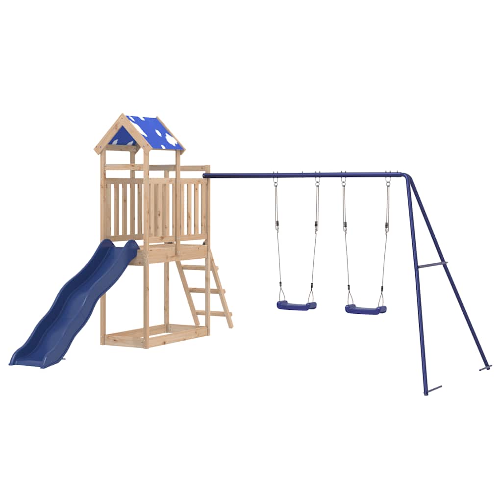 Outdoor Playset Solid Wood Pine