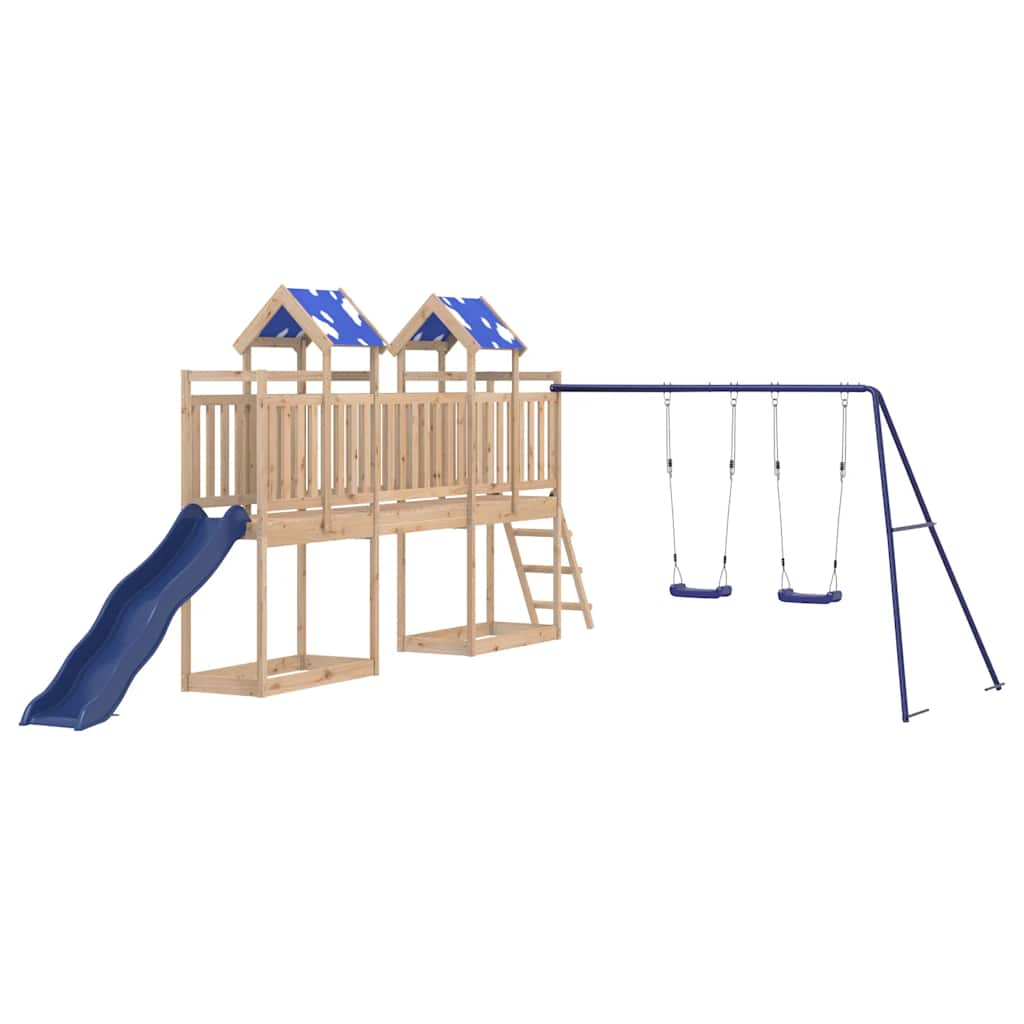 Outdoor Playset Solid Wood Pine