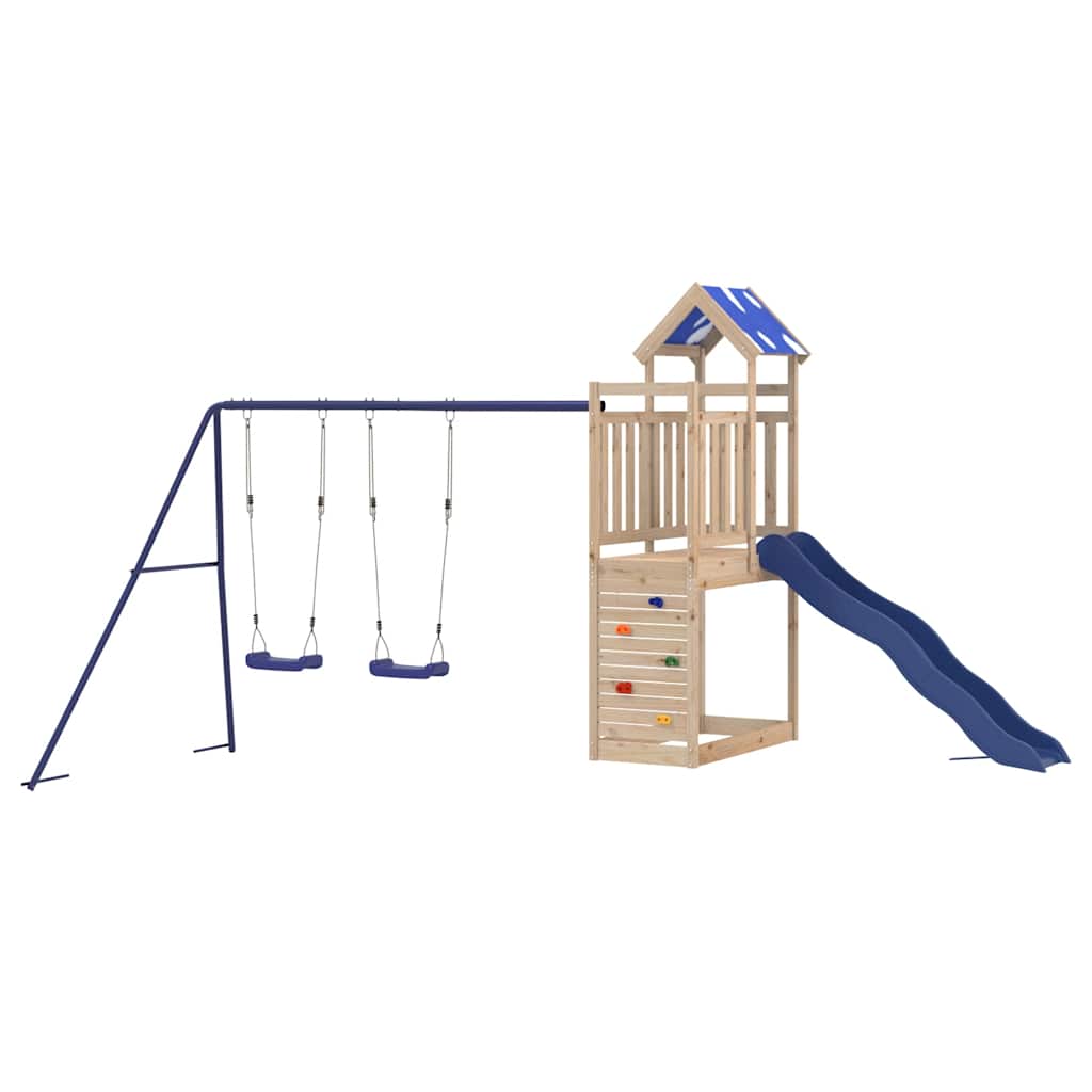 Outdoor Playset Solid Wood Pine