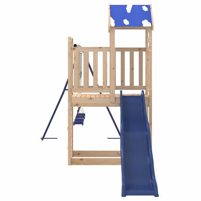 Outdoor Playset Solid Wood Pine