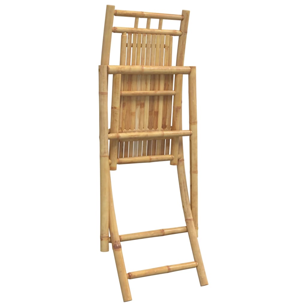 Folding Garden Chairs 4 pcs 46x66x99 cm Bamboo