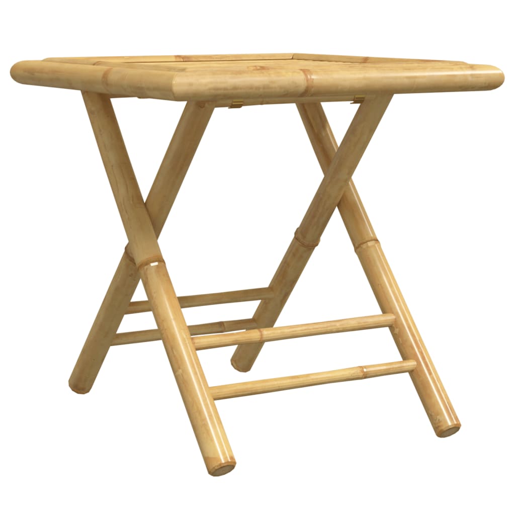 Bistro Set | Natural Bamboo | Bamboo | 3 Piece Set | Foldable