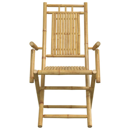 Bistro Set | Natural Bamboo | Bamboo | 3 Piece Set | Foldable