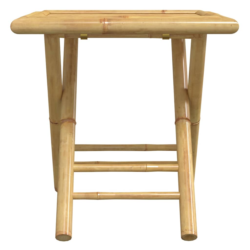 Bistro Set | Natural Bamboo | Bamboo | Compact | Foldable | Bistro Set