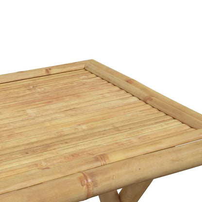 Bistro Set | Natural Bamboo | Bamboo | Compact | Foldable | Bistro Set
