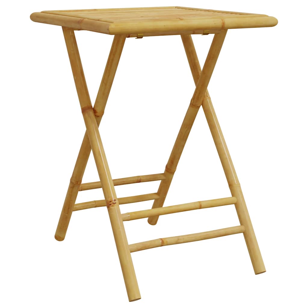 Bistro Set | Natural Bamboo | Bamboo | Compact | Foldable | Bistro Set