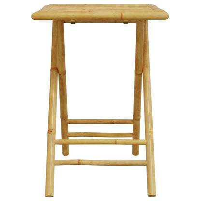 Bistro Set | Natural Bamboo | Bamboo | Compact | Foldable | Bistro Set