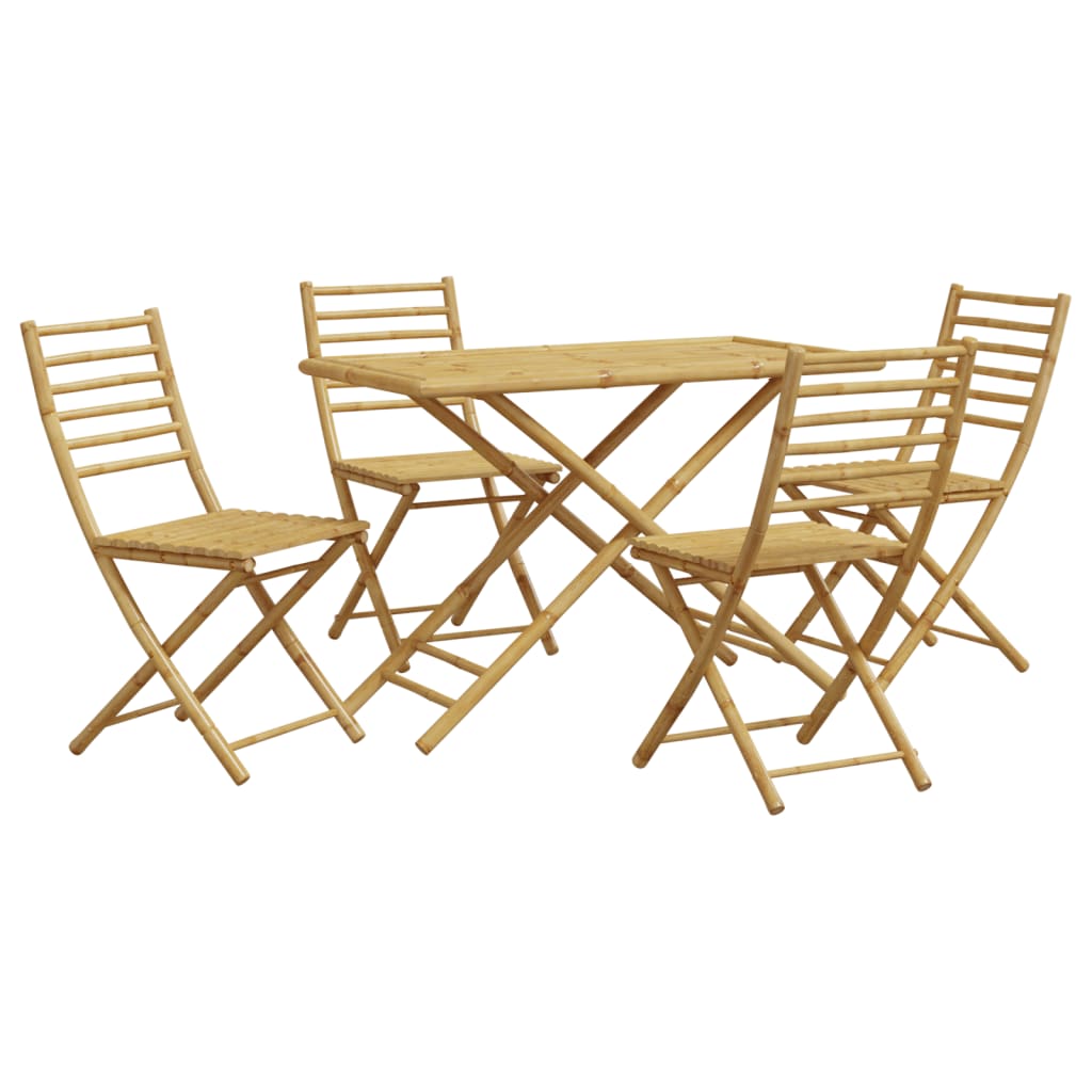 Garden Dining Set | Natural Bamboo | Bamboo | Medium | Foldable