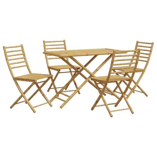 Garden Dining Set | Natural Bamboo | Bamboo | Medium | Foldable