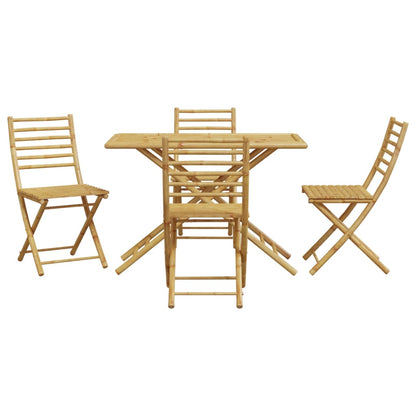 Garden Dining Set | Natural Bamboo | Bamboo | Medium | Foldable
