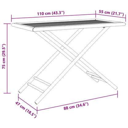 Garden Dining Set | Natural Bamboo | Bamboo | Medium | Foldable