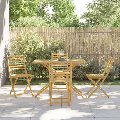 Garden Dining Set | Natural Bamboo | Bamboo | Medium | Foldable