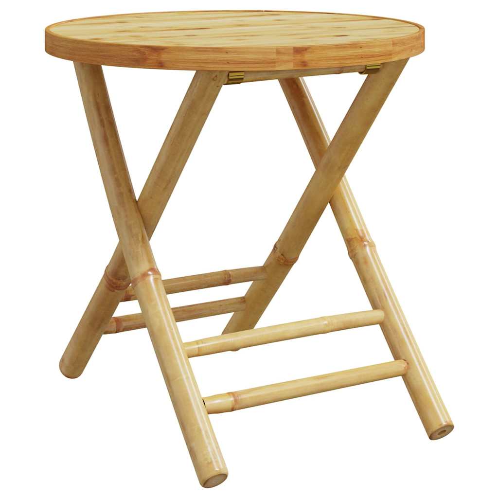 Bistro Set | Natural Bamboo | Bamboo | Compact | Foldable | Bistro Set