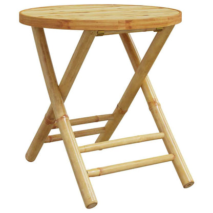 Bistro Set | Natural Bamboo | Bamboo | Compact | Foldable | Bistro Set
