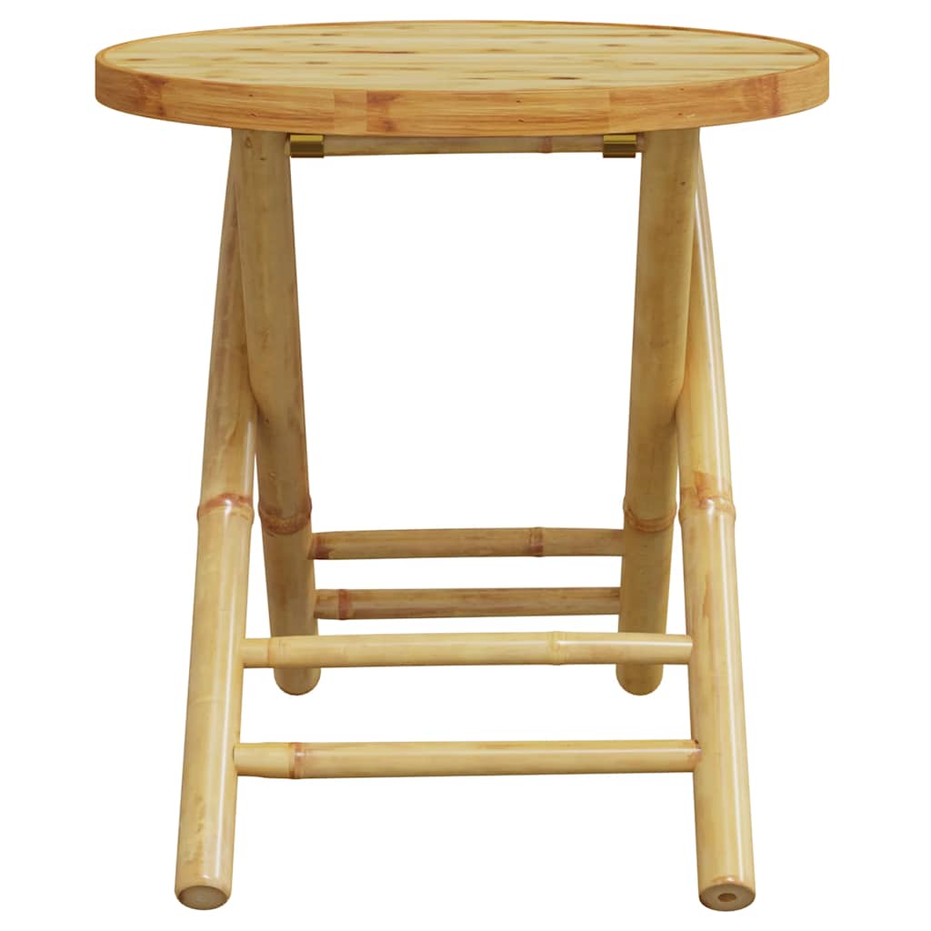 Bistro Set | Natural Bamboo | Bamboo | Compact | Foldable | Bistro Set