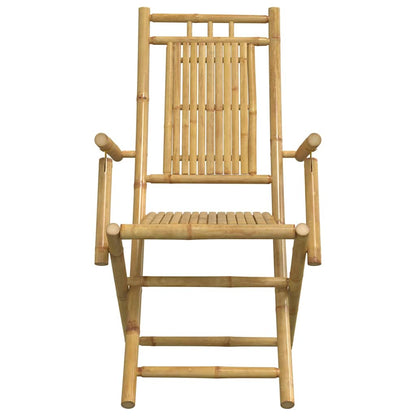 Bistro Set | Natural Bamboo | Bamboo | Compact | Foldable | Bistro Set