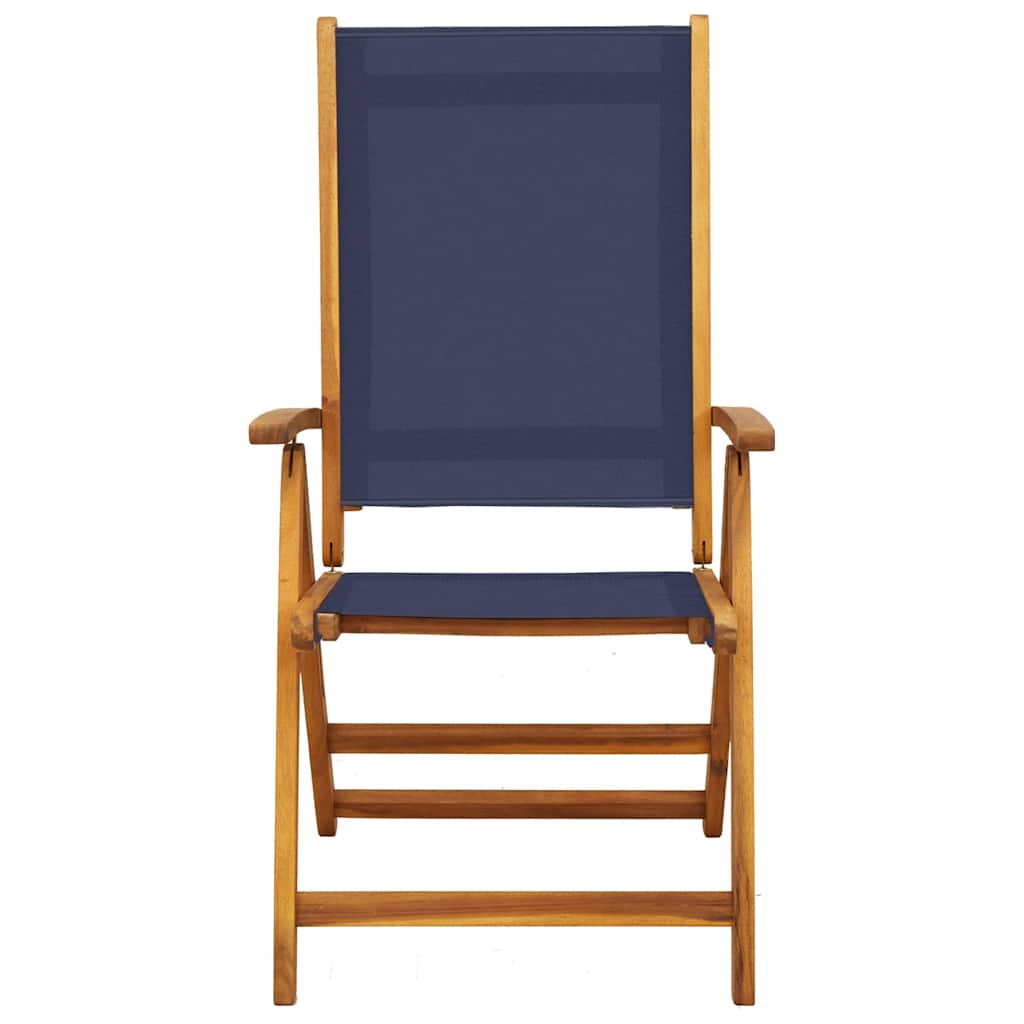 Folding Chairs 4 pcs Solid Wood Acacia and Textilene