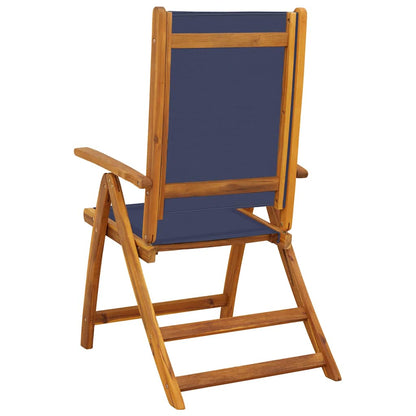 Folding Chairs 4 pcs Solid Wood Acacia and Textilene