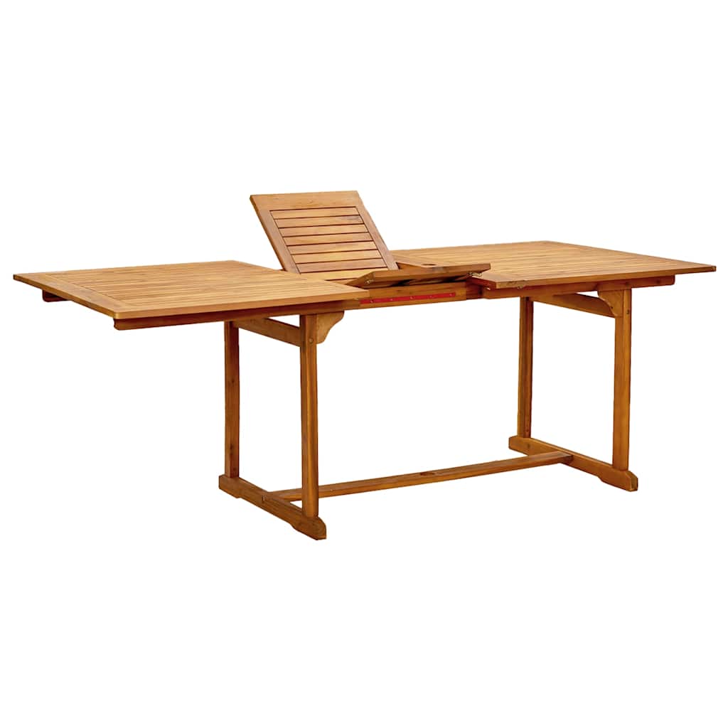 5 Piece Garden Dining Set Solid Wood Acacia and Textilene