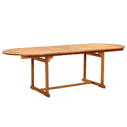 7 Piece Garden Dining Set Solid Wood Acacia and Textilene