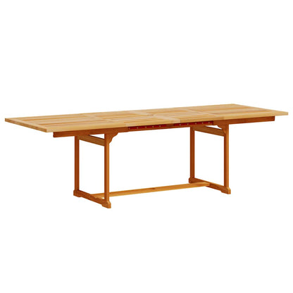 9 Piece Garden Dining Set Solid Wood Acacia and Textilene