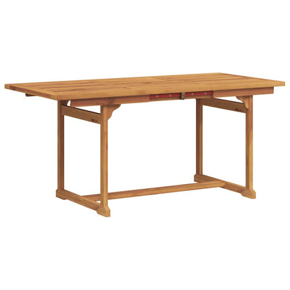7 Piece Garden Dining Set Solid Wood Acacia and Textilene