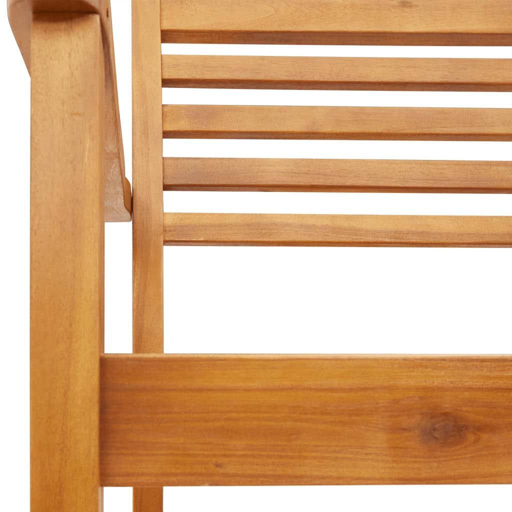 Garden Chair | Set of 6 | Natural Acacia | Solid Acacia wood | Standard