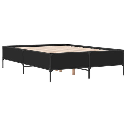 Bed Frame without Mattress Black 120x200 cm