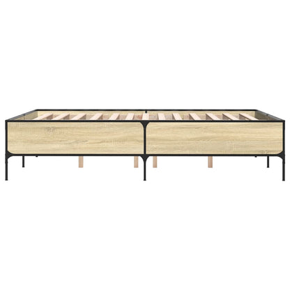 Bed Frame without Mattress Sonoma Oak 120x190 cm Small Double