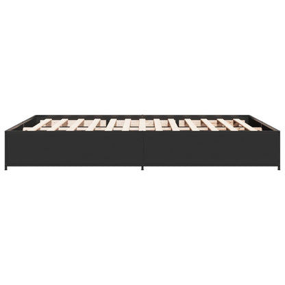 Bed Frame | Black | Engineered Wood | Double | Durable | Bed Frame