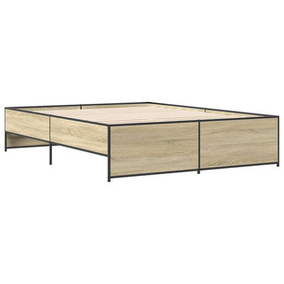 Bed Frame | Sonoma Oak | Engineered Wood | 140 x 200 cm | Durable