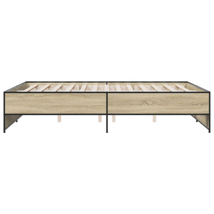 Bed Frame | Sonoma Oak | Engineered Wood | 140 x 200 cm | Durable