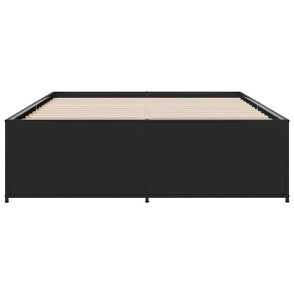 Bed Frame without Mattress Black 120x200 cm