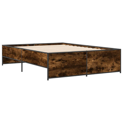Bed Frame | Smoked Oak | Engineered wood, metal | Double | Durable