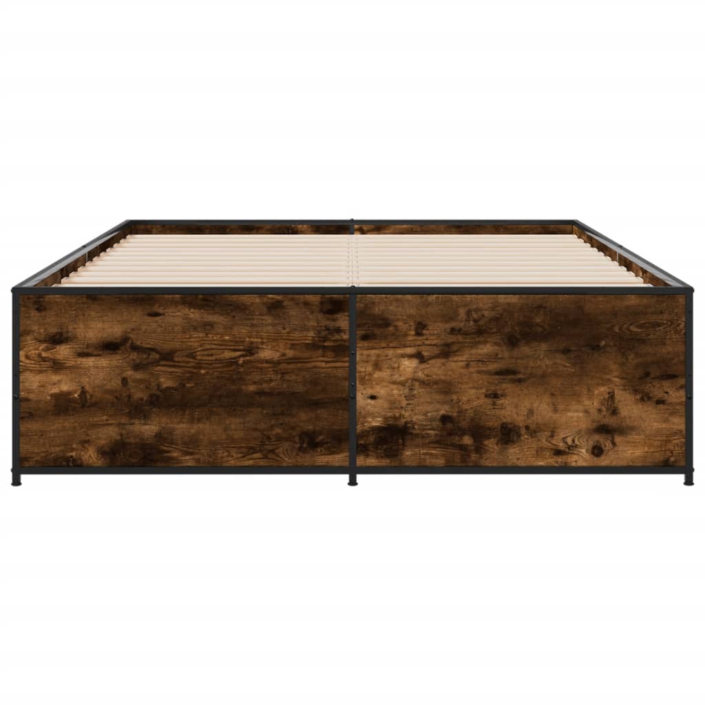 Bed Frame | Smoked Oak | Engineered wood, metal | Double | Durable