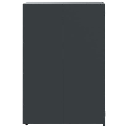 Wheelie Bin Storage for 3 Bins Anthracite 207x79x117 cm Steel
