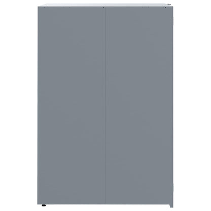Wheelie Bin Storage for 4 Bins Grey 276x79x117 cm Steel