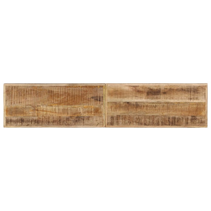Bench 160 cm Solid Rough Wood Mango and Steel