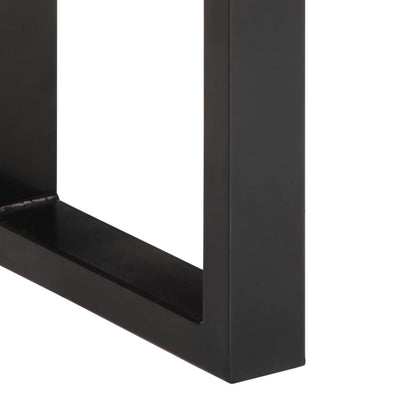 Bench 160 cm Solid Rough Wood Mango and Steel