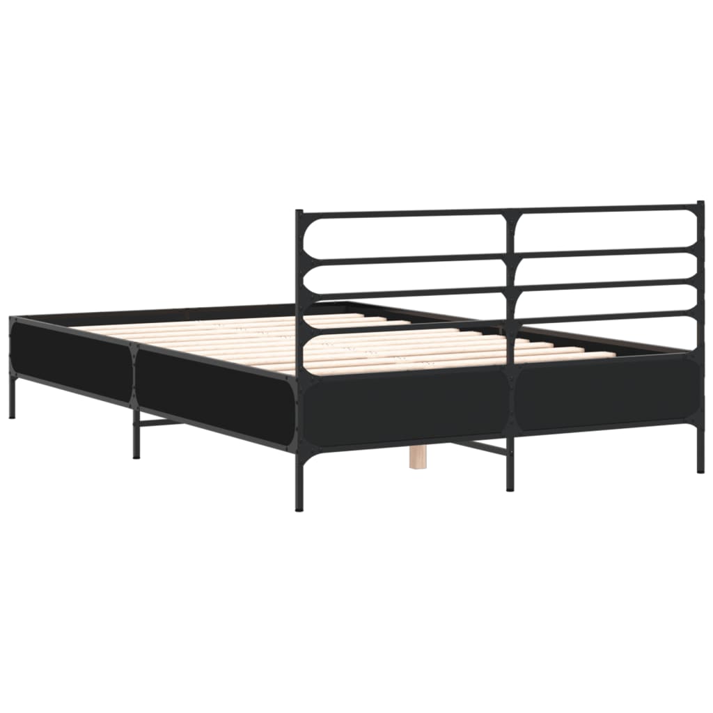 Bed Frame | Black | Engineered wood, metal, plywood | Double | Bed Frame