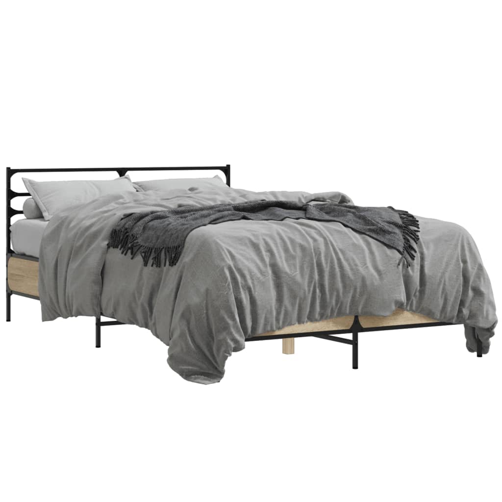 Bed Frame | Sonoma Oak | Engineered Wood | Double | Modern | Bed Frame