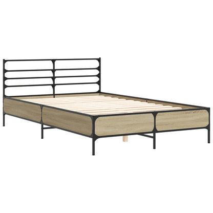 Bed Frame | Sonoma Oak | Engineered Wood | Double | Modern | Bed Frame