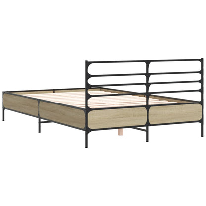 Bed Frame | Sonoma Oak | Engineered Wood | Double | Modern | Bed Frame