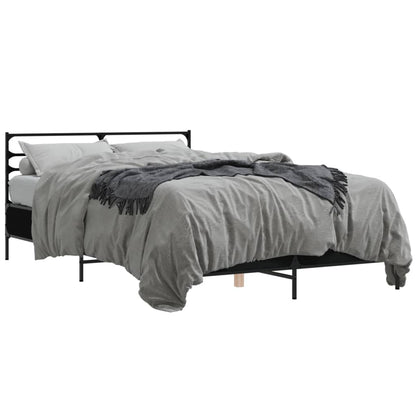 Bed Frame | Black | Engineered wood | Double | Bed Frame | Rectangular