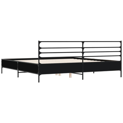 Bed Frame | Black | Engineered wood, metal, plywood | Double |  Durable