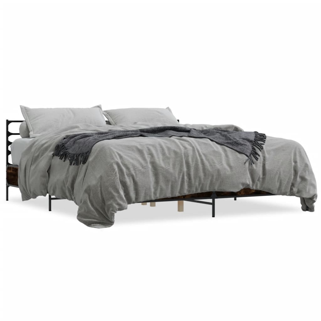 Bed Frame | Smoked Oak | Engineered Wood | Double | Bed Frame