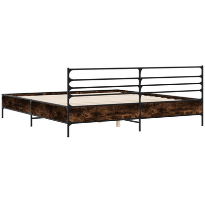 Bed Frame | Smoked Oak | Engineered Wood | Double | Bed Frame