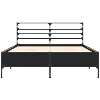 Bed Frame without Mattress Black 120x190 cm Small Double
