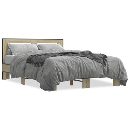 Bed Frame | Sonoma Oak | Engineered wood, metal | Double | Durable