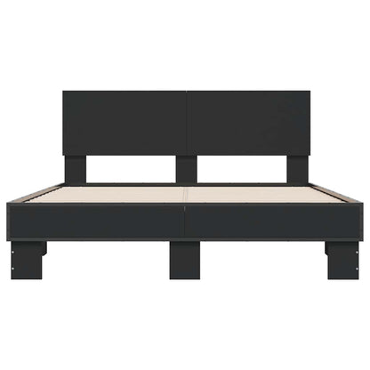 Bed Frame without Mattress Black 120x190 cm
